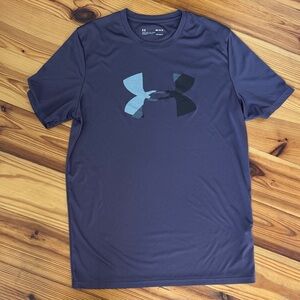 EUC Under Armour Men's Dark Purple Short Sleeve Tee size Medium M